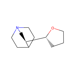 C1CO[C@@H]([C@@H]2CN3CCC2CC3)C1 ZINC000013740320