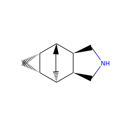 C1NC[C@H]2[C@@H]1[C@@H]1CC[C@@H]2[C@H]2C[C@H]21 ZINC000261189938