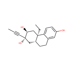 CC#C[C@]1(O)C[C@H]2CCc3cc(O)ccc3[C@]2(CC)C[C@@H]1O ZINC000003937474