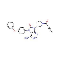 CC#CC(=O)N1CC[C@@H](n2c(=O)n(-c3ccc(Oc4ccccc4)cc3)c3c(N)ncnc32)C1 ZINC000072318699