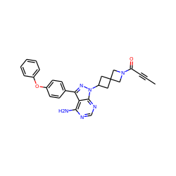 CC#CC(=O)N1CC2(CC(n3nc(-c4ccc(Oc5ccccc5)cc4)c4c(N)ncnc43)C2)C1 ZINC000214199431