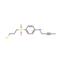 CC#CCNc1ccc(S(=O)(=O)CCCS)cc1 ZINC000028979366