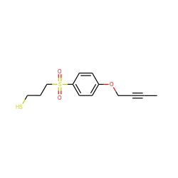 CC#CCOc1ccc(S(=O)(=O)CCCS)cc1 ZINC000024961483