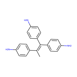 CC(=C(c1ccc(N)cc1)c1ccc(N)cc1)c1ccc(N)cc1 ZINC001772645557