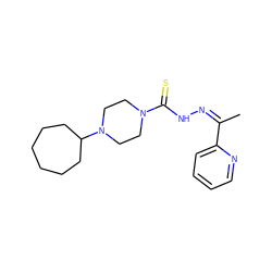 CC(=NNC(=S)N1CCN(C2CCCCCC2)CC1)c1ccccn1 ZINC000254047424