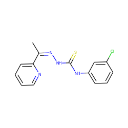 CC(=NNC(=S)Nc1cccc(Cl)c1)c1ccccn1 ZINC000254013225