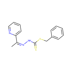 CC(=NNC(=S)SCc1ccccc1)c1ccccn1 ZINC000257351594