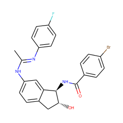 CC(=Nc1ccc(F)cc1)Nc1ccc2c(c1)[C@@H](NC(=O)c1ccc(Br)cc1)[C@H](O)C2 ZINC000473090479