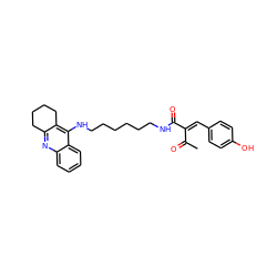 CC(=O)/C(=C\c1ccc(O)cc1)C(=O)NCCCCCCNc1c2c(nc3ccccc13)CCCC2 ZINC001772571765