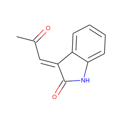 CC(=O)/C=C1/C(=O)Nc2ccccc21 ZINC000031343462