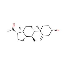 CC(=O)[C@H]1CC[C@H]2[C@@H]3CC=C4C[C@@H](O)CC[C@]4(C)[C@H]3CC[C@]12C ZINC000003861150