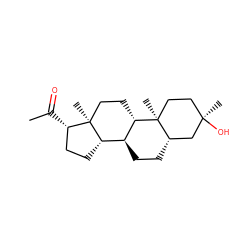 CC(=O)[C@H]1CC[C@H]2[C@@H]3CC[C@H]4C[C@](C)(O)CC[C@]4(C)[C@H]3CC[C@]12C ZINC000003824281