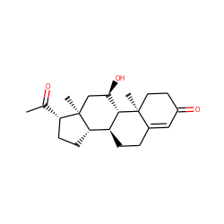 CC(=O)[C@H]1CC[C@H]2[C@@H]3CCC4=CC(=O)CC[C@]4(C)[C@H]3[C@H](O)C[C@]12C ZINC000003881614