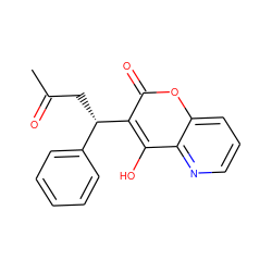 CC(=O)C[C@@H](c1ccccc1)c1c(O)c2ncccc2oc1=O ZINC000005817080