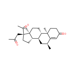 CC(=O)C[C@]1(C(C)=O)CC[C@H]2[C@@H]3C[C@H](C)C4=CC(=O)CC[C@]4(C)[C@H]3CC[C@@]21C ZINC000013490423