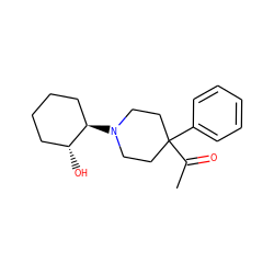 CC(=O)C1(c2ccccc2)CCN([C@@H]2CCCC[C@H]2O)CC1 ZINC000473090815