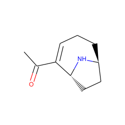 CC(=O)C1=CCC[C@H]2CC[C@H]1N2 ZINC000000900431