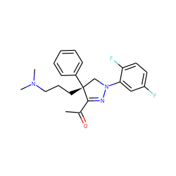 CC(=O)C1=NN(c2cc(F)ccc2F)C[C@@]1(CCCN(C)C)c1ccccc1 ZINC000028953458