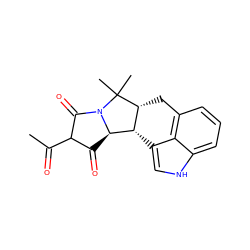 CC(=O)C1C(=O)[C@@H]2[C@H]3c4c[nH]c5cccc(c45)C[C@H]3C(C)(C)N2C1=O ZINC000100061481