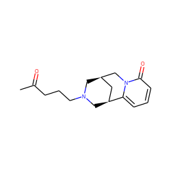 CC(=O)CCCN1C[C@@H]2C[C@H](C1)c1cccc(=O)n1C2 ZINC000062146838