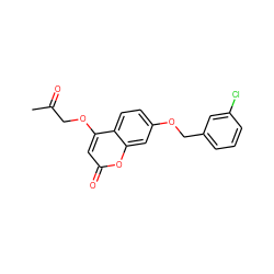 CC(=O)COc1cc(=O)oc2cc(OCc3cccc(Cl)c3)ccc12 ZINC000103240120