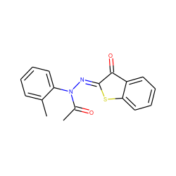 CC(=O)N(/N=C1\Sc2ccccc2C1=O)c1ccccc1C ZINC000012561994