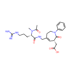 CC(=O)N(C)[C@@H](CCCNC(=N)N)C(=O)NCC1=C[C@@H](CC(=O)O)C(=O)N(c2ccccc2)CC1 ZINC000003915232