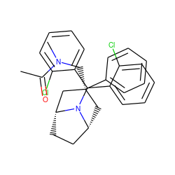 CC(=O)N(C)C[C@]1(c2ccccc2)C[C@@H]2CC[C@H](C1)N2C(c1ccccc1Cl)c1ccccc1Cl ZINC000299820336