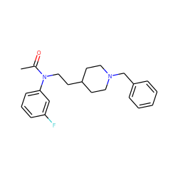 CC(=O)N(CCC1CCN(Cc2ccccc2)CC1)c1cccc(F)c1 ZINC000003814246