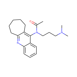 CC(=O)N(CCCN(C)C)c1c2c(nc3ccccc13)CCCCC2 ZINC000013533593