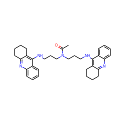 CC(=O)N(CCCNc1c2c(nc3ccccc13)CCCC2)CCCNc1c2c(nc3ccccc13)CCCC2 ZINC000013492740