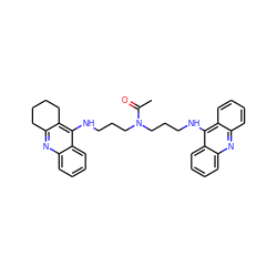 CC(=O)N(CCCNc1c2c(nc3ccccc13)CCCC2)CCCNc1c2ccccc2nc2ccccc12 ZINC000028118010