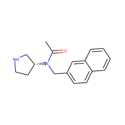 CC(=O)N(Cc1ccc2ccccc2c1)[C@@H]1CCNC1 ZINC000035837924