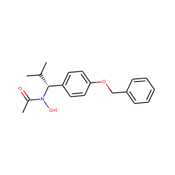 CC(=O)N(O)[C@@H](c1ccc(OCc2ccccc2)cc1)C(C)C ZINC000029571057