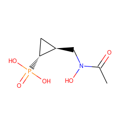 CC(=O)N(O)C[C@@H]1C[C@H]1P(=O)(O)O ZINC000013686190