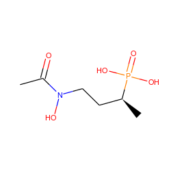 CC(=O)N(O)CC[C@H](C)P(=O)(O)O ZINC000013644137