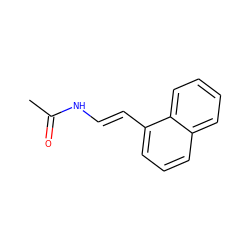 CC(=O)N/C=C/c1cccc2ccccc12 ZINC000028705422