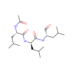 CC(=O)N[C@@H](CC(C)C)C(=O)N[C@H](CC(C)C)C(=O)N[C@H](C=O)CC(C)C ZINC000027627083