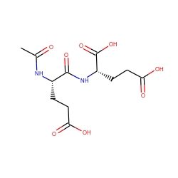 CC(=O)N[C@@H](CCC(=O)O)C(=O)N[C@@H](CCC(=O)O)C(=O)O ZINC000026648612