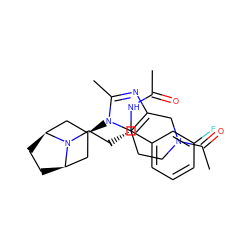 CC(=O)N[C@@H](CCN1[C@H]2CC[C@@H]1C[C@H](n1c(C)nc3c1CCN(C(C)=O)C3)C2)c1cccc(F)c1 ZINC000101391216