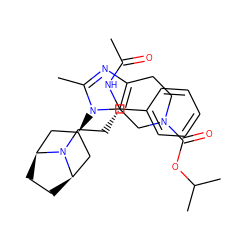 CC(=O)N[C@@H](CCN1[C@H]2CC[C@@H]1C[C@H](n1c(C)nc3c1CN(C(=O)OC(C)C)CC3)C2)c1ccccc1 ZINC000102809025