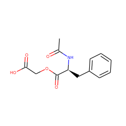 CC(=O)N[C@@H](Cc1ccccc1)C(=O)OCC(=O)O ZINC000013512476