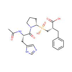 CC(=O)N[C@@H](Cc1cnc[nH]1)C(=O)N1CCC[C@@H]1[P@](=O)(O)C[C@@H](Cc1ccccc1)C(=O)O ZINC000014976250