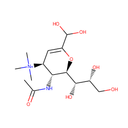 CC(=O)N[C@@H]1[C@@H]([N+](C)(C)C)C=C(C(O)O)O[C@H]1[C@@H](O)[C@H](O)CO ZINC000013802912
