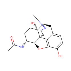 CC(=O)N[C@@H]1CC[C@@]2(O)[C@H]3Cc4ccc(O)c5c4[C@@]2(CCN3C)[C@H]1O5 ZINC000029551849