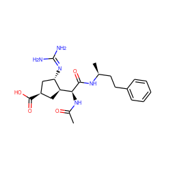 CC(=O)N[C@H](C(=O)N[C@@H](C)CCc1ccccc1)[C@H]1C[C@@H](C(=O)O)C[C@@H]1N=C(N)N ZINC000013560208