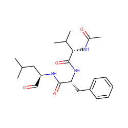 CC(=O)N[C@H](C(=O)N[C@H](Cc1ccccc1)C(=O)N[C@@H](C=O)CC(C)C)C(C)C ZINC000027624188