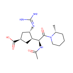 CC(=O)N[C@H](C(=O)N1CCCC[C@H]1C)[C@H]1C[C@@H](C(=O)O)C[C@@H]1N=C(N)N ZINC000013560248