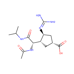 CC(=O)N[C@H](C(=O)NC(C)C)[C@H]1C[C@@H](C(=O)O)C[C@@H]1N=C(N)N ZINC000013560188