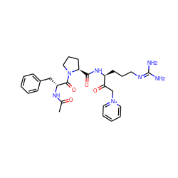 CC(=O)N[C@H](Cc1ccccc1)C(=O)N1CCC[C@H]1C(=O)N[C@@H](CCCN=C(N)N)C(=O)C[n+]1ccccc1 ZINC000029409519